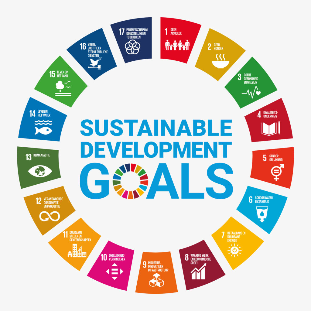 Overzicht sustainable development goals van de United Nations